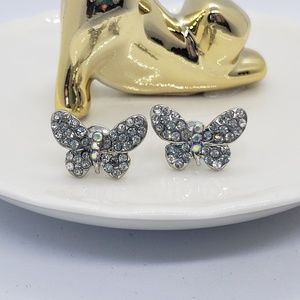 Crystal Butterfly Earrings